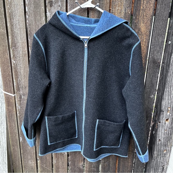 Cabi Boiled Wool Hooded Jacket Sz M - Picture 7 of 14